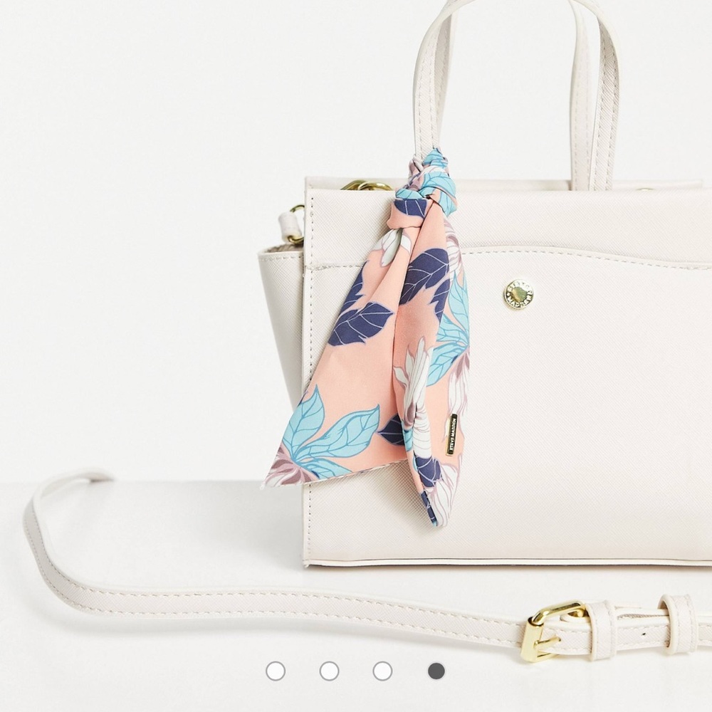Steve Madden bolton crossbody bag with scarf in cream